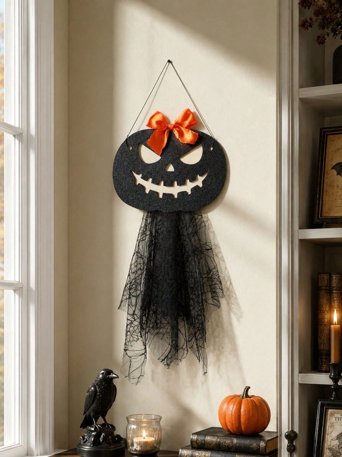 jack-o-lantern door hanger - photo 6