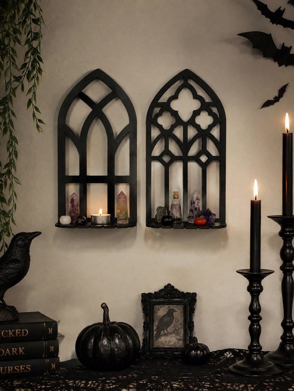 gothic arch window wall shelf - photo 7