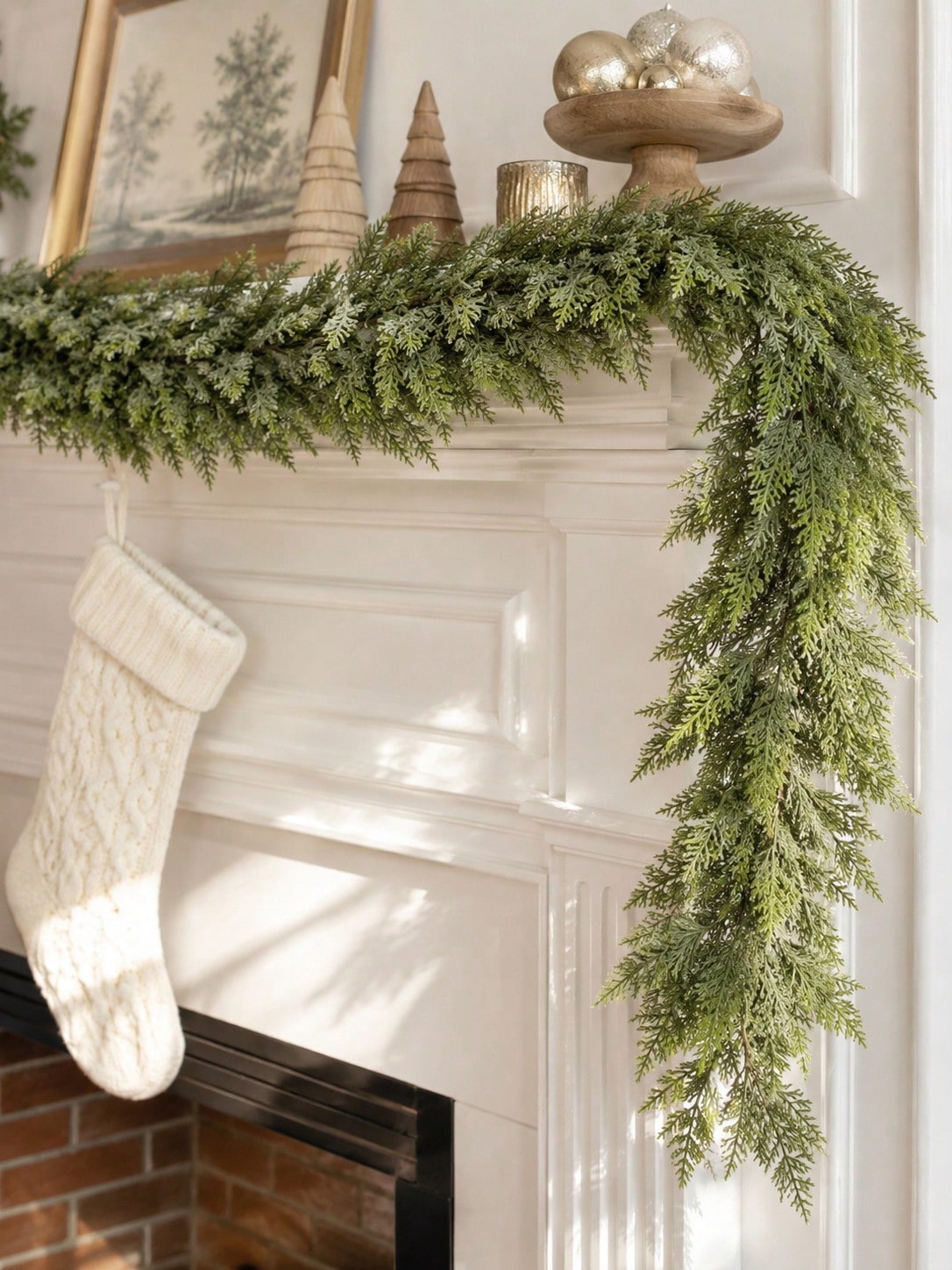 artificial cypress Christmas garland - photo 7