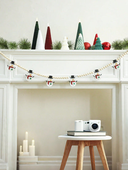 felt snowman garland - photo 6