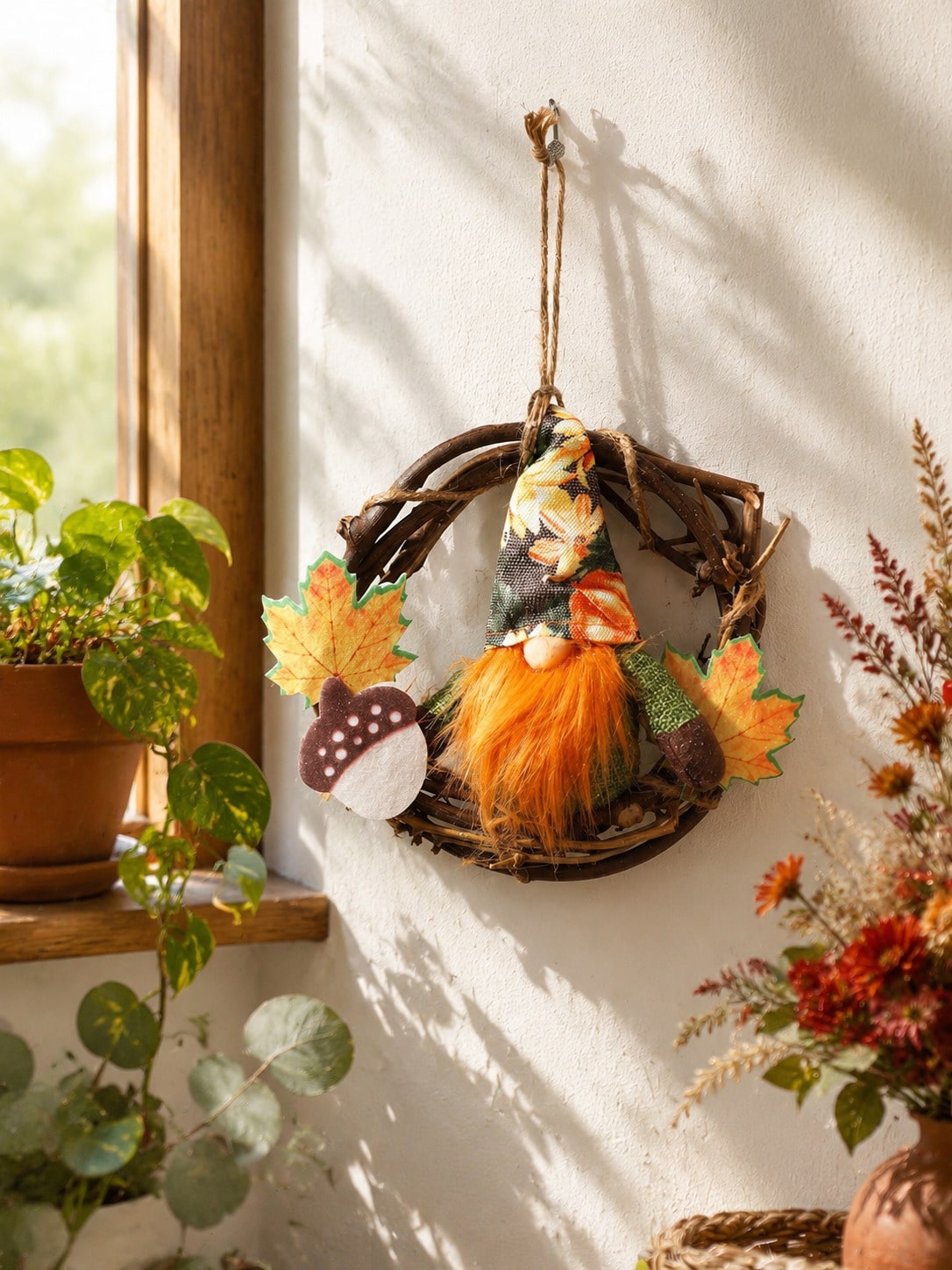fall gnome mini wreath - photo 7