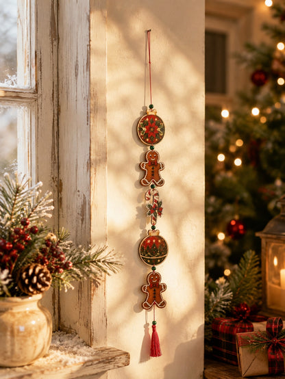 gingerbread candy cane hanging decor - photo 7