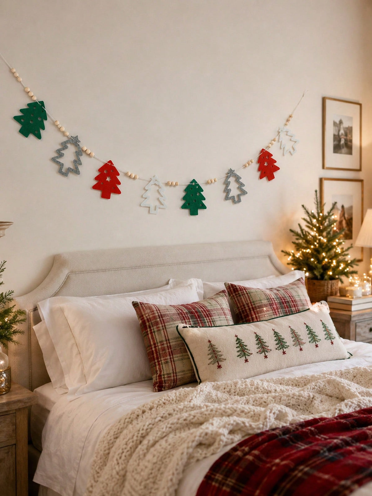 felt Christmas tree garland - photo 6
