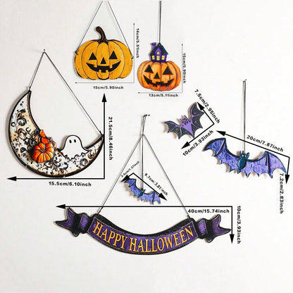 purple bat moon Halloween hanging - photo 7