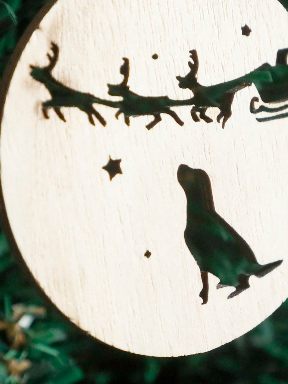 dog Santa sleigh ornament - photo 7