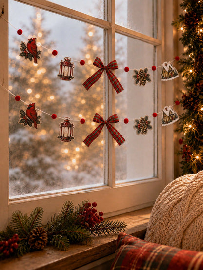 cardinal lantern Christmas garland - photo 7