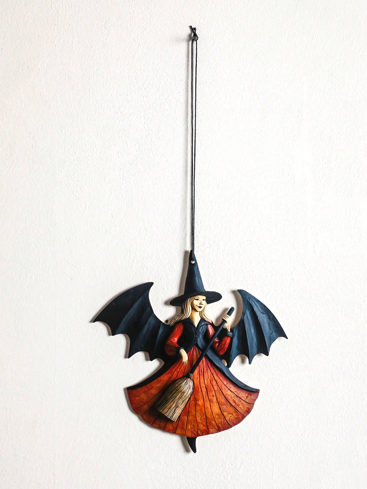 witch on broom hanging decor - photo 7