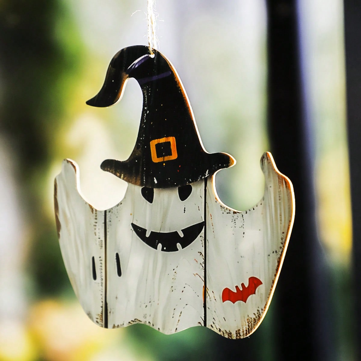 witch hat ghost hanging sign - photo 6