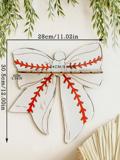 baseball bow wall shelf - photo 7