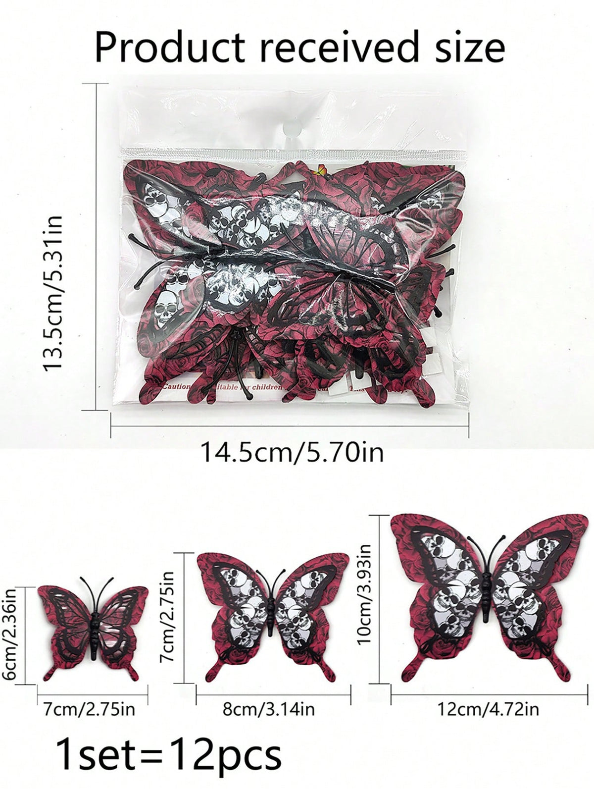 gothic butterfly wall stickers - photo 7