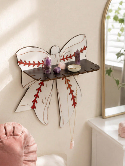 baseball bow wall shelf - photo 8