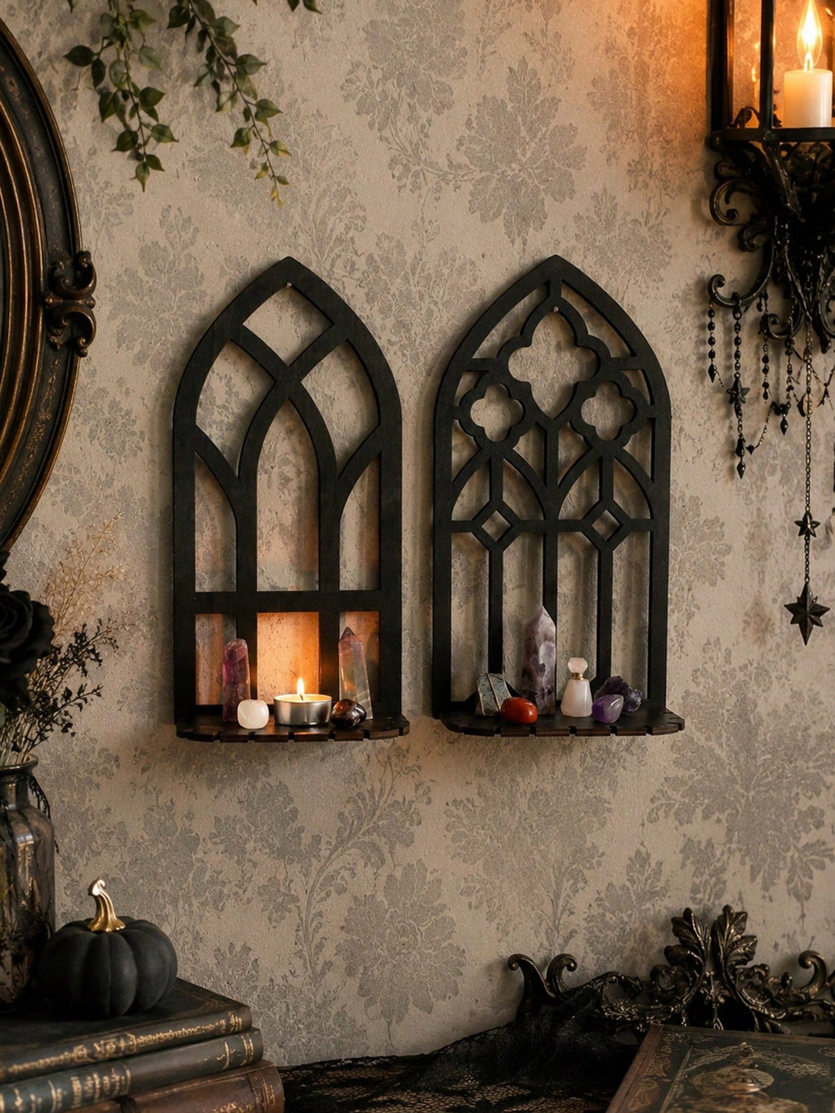 gothic arch window wall shelf - photo 8