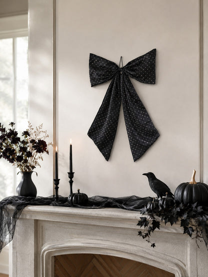 large black glitter bow - photo 8