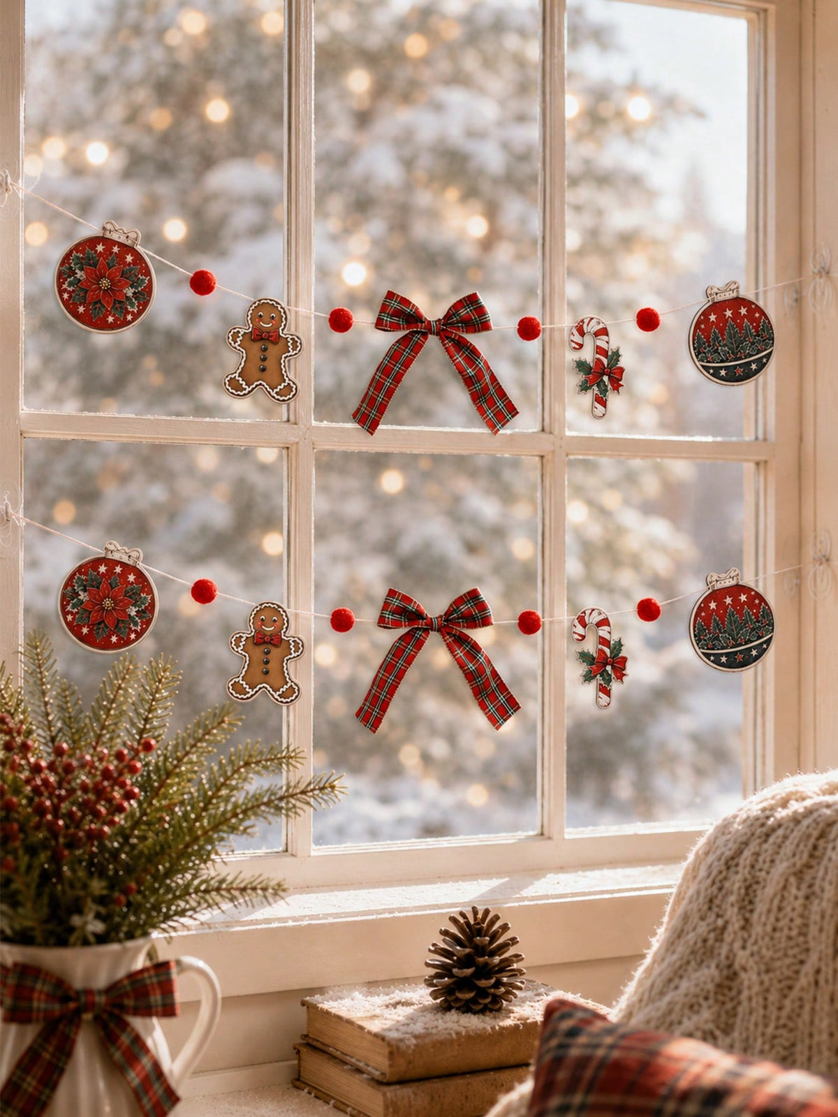 gingerbread candy cane garland - photo 8