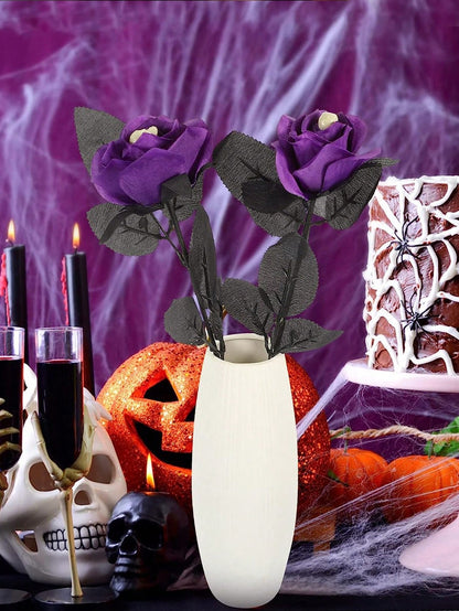 purple skull rose artificial flowers - photo 7