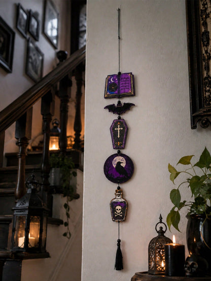 spell book raven gothic hanging decor - photo 8