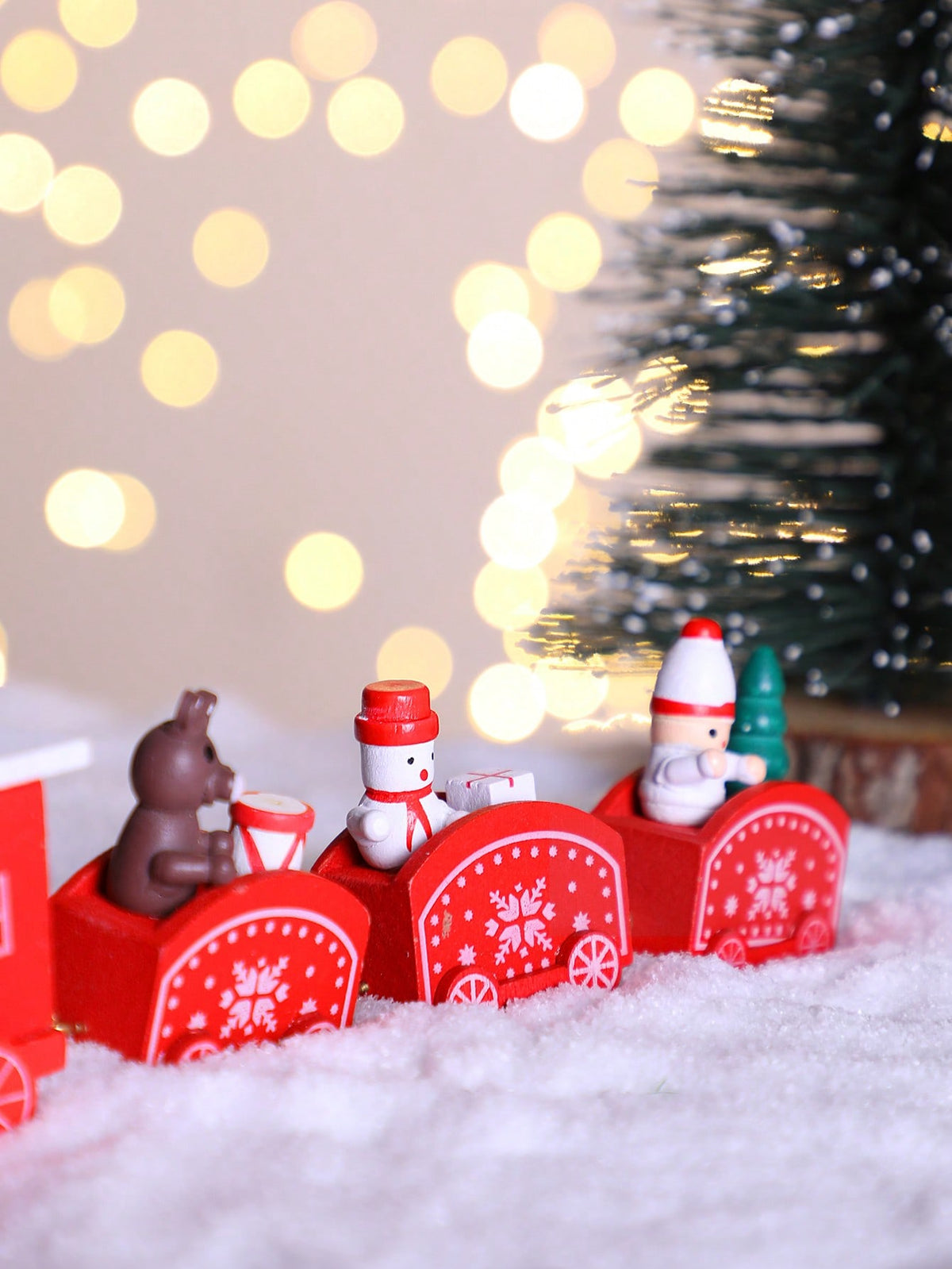 mini red Christmas train - photo 7