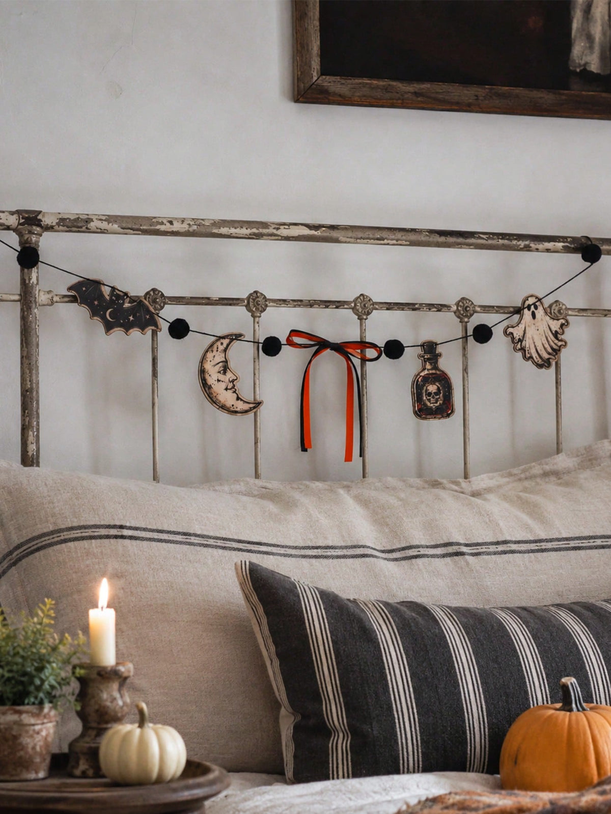 bat moon potion Halloween garland - photo 7