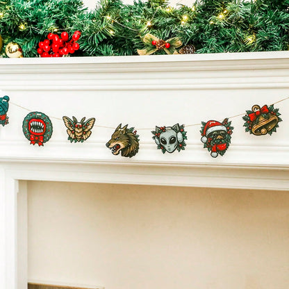 werewolf monster Christmas garland - photo 7