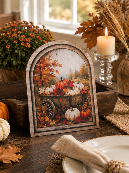pumpkin wagon arch sign - photo 7