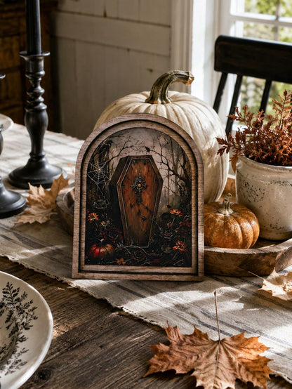 gothic coffin raven arch sign - photo 8