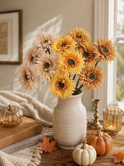 rustic artificial sunflower bunch - photo 7