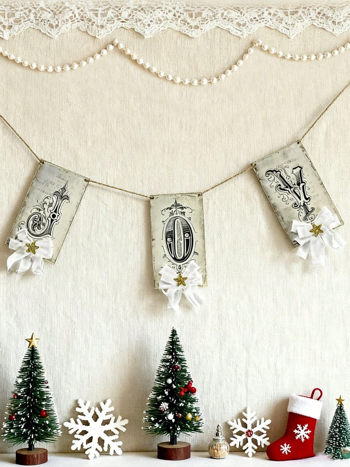 vintage joy Christmas banner - photo 7