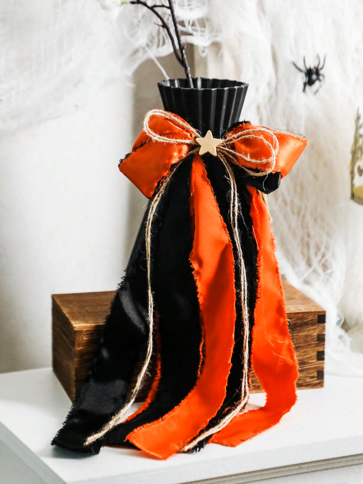 Halloween vase bow ribbon - photo 7