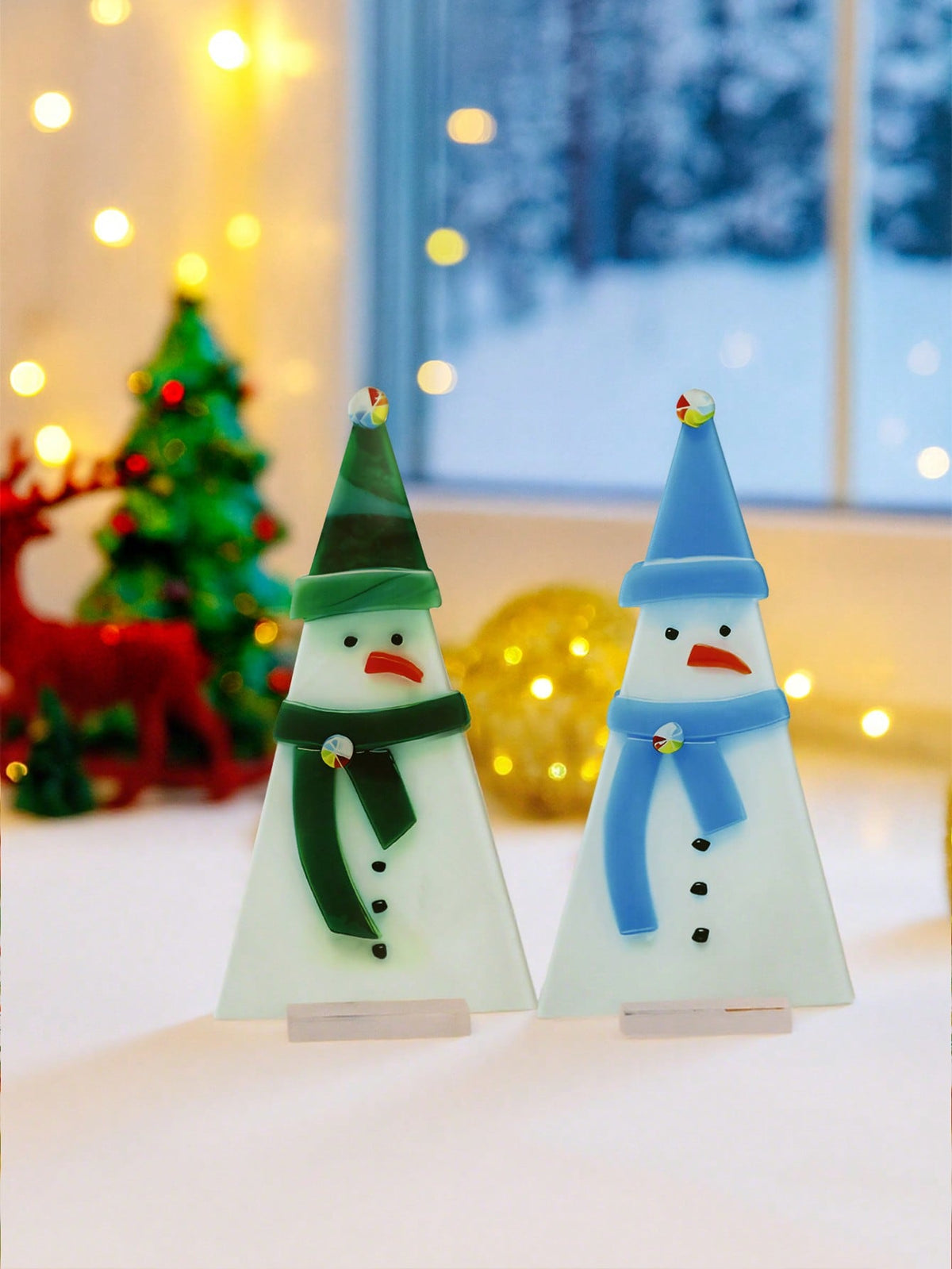 acrylic snowman tabletop decor - photo 7