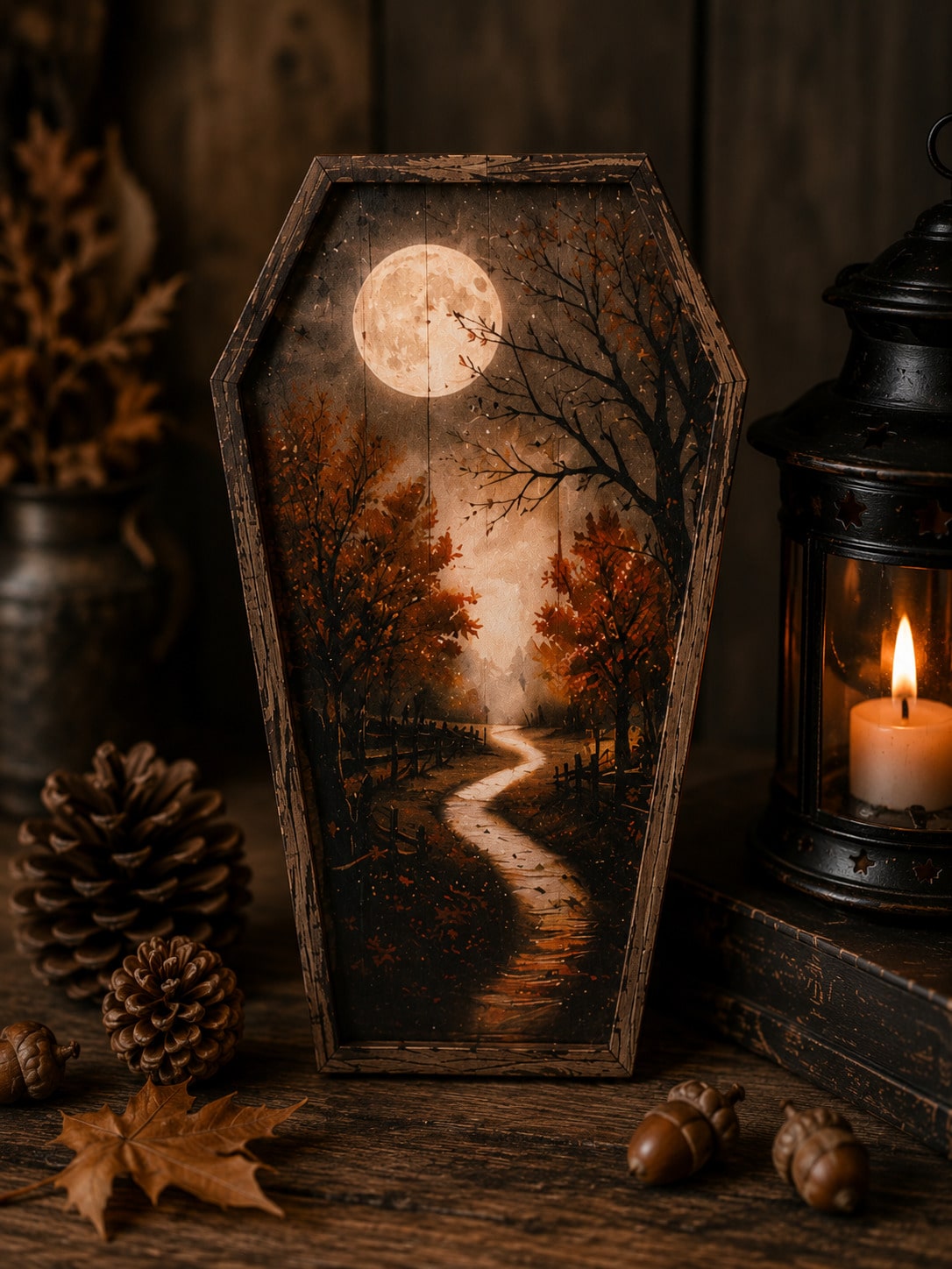 full moon coffin tabletop sign - photo 7