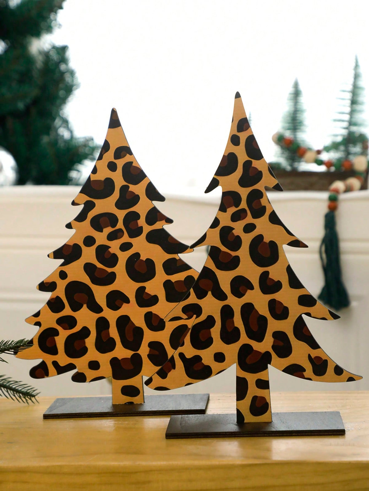 leopard print Christmas tree decor - photo 6