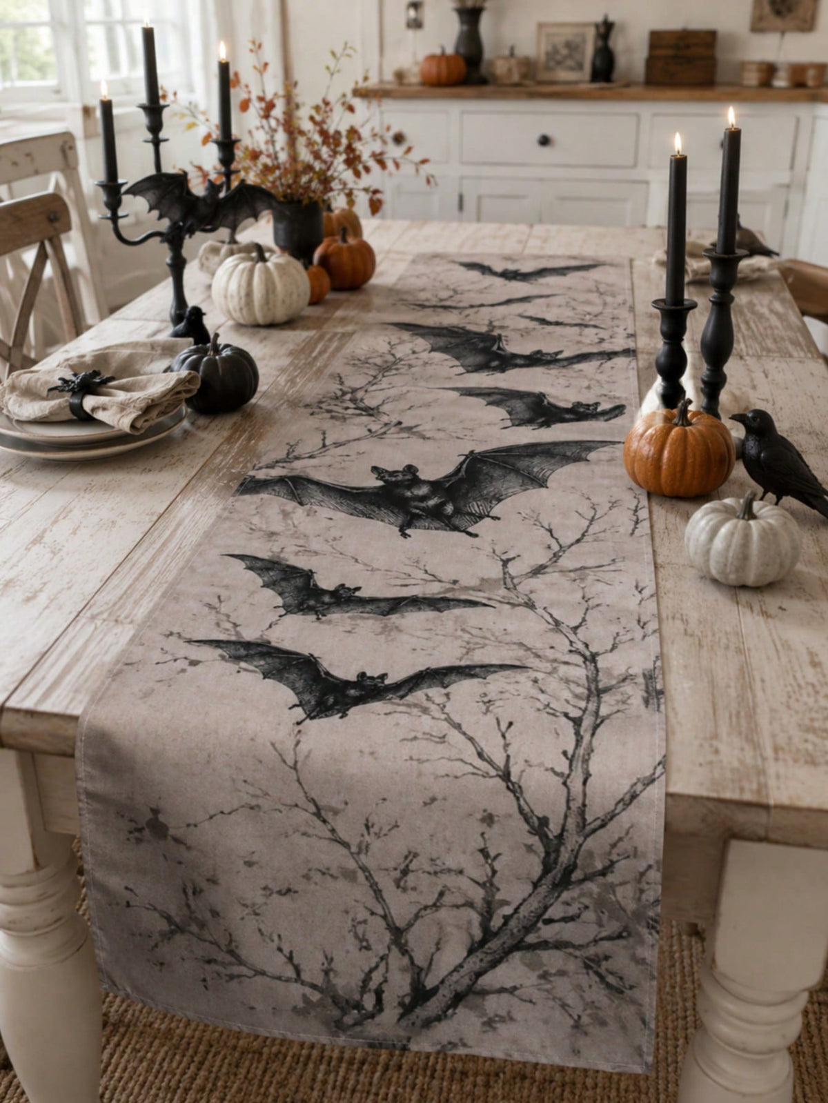 Halloween bat table runner - photo 7