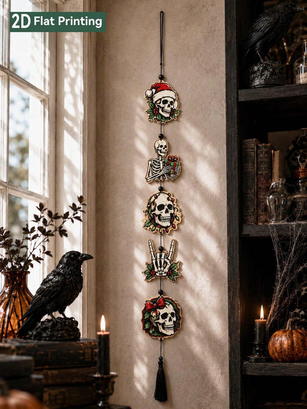 creepy Christmas skull hanging decor - photo 8