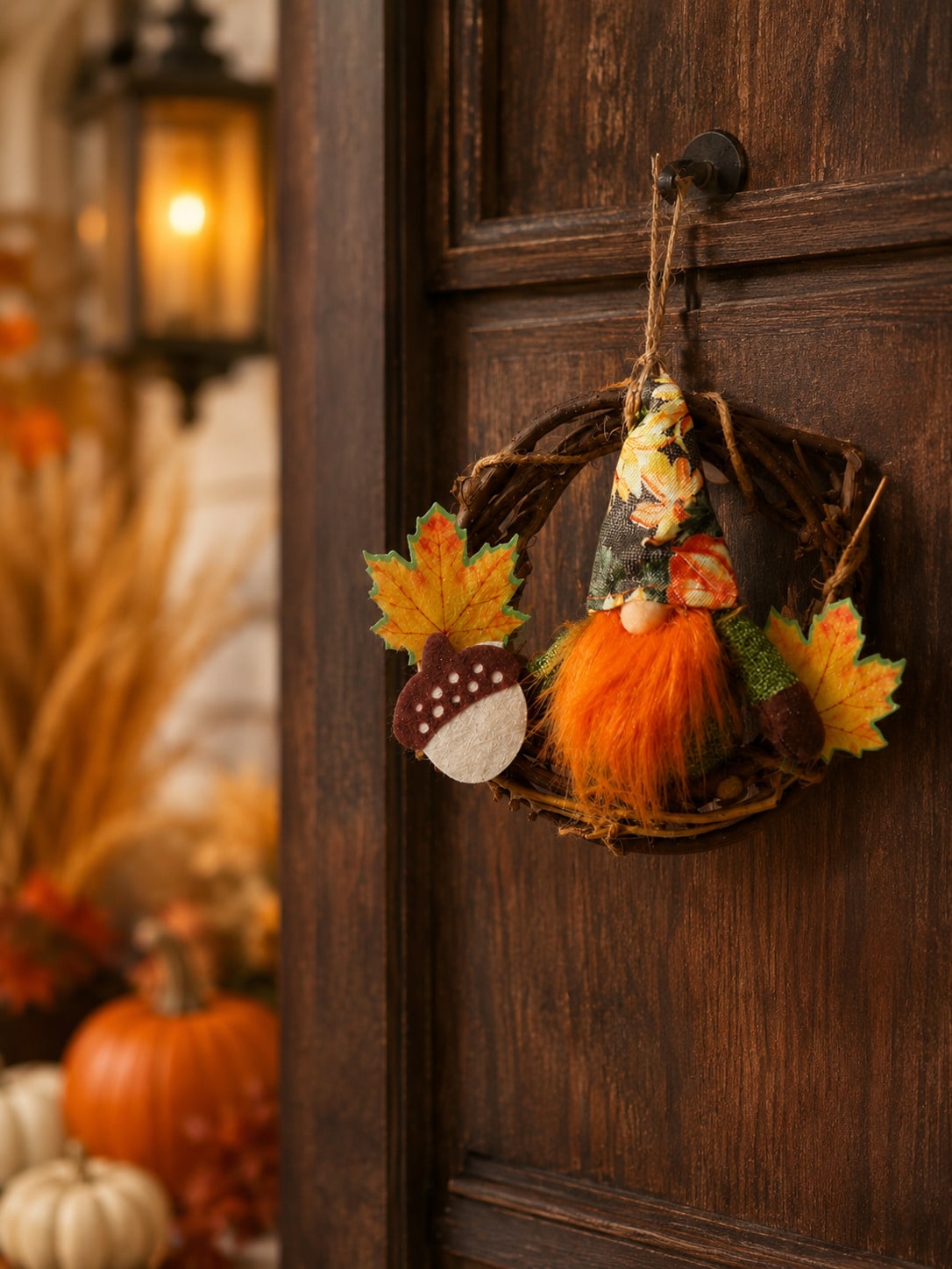 fall gnome mini wreath - photo 8