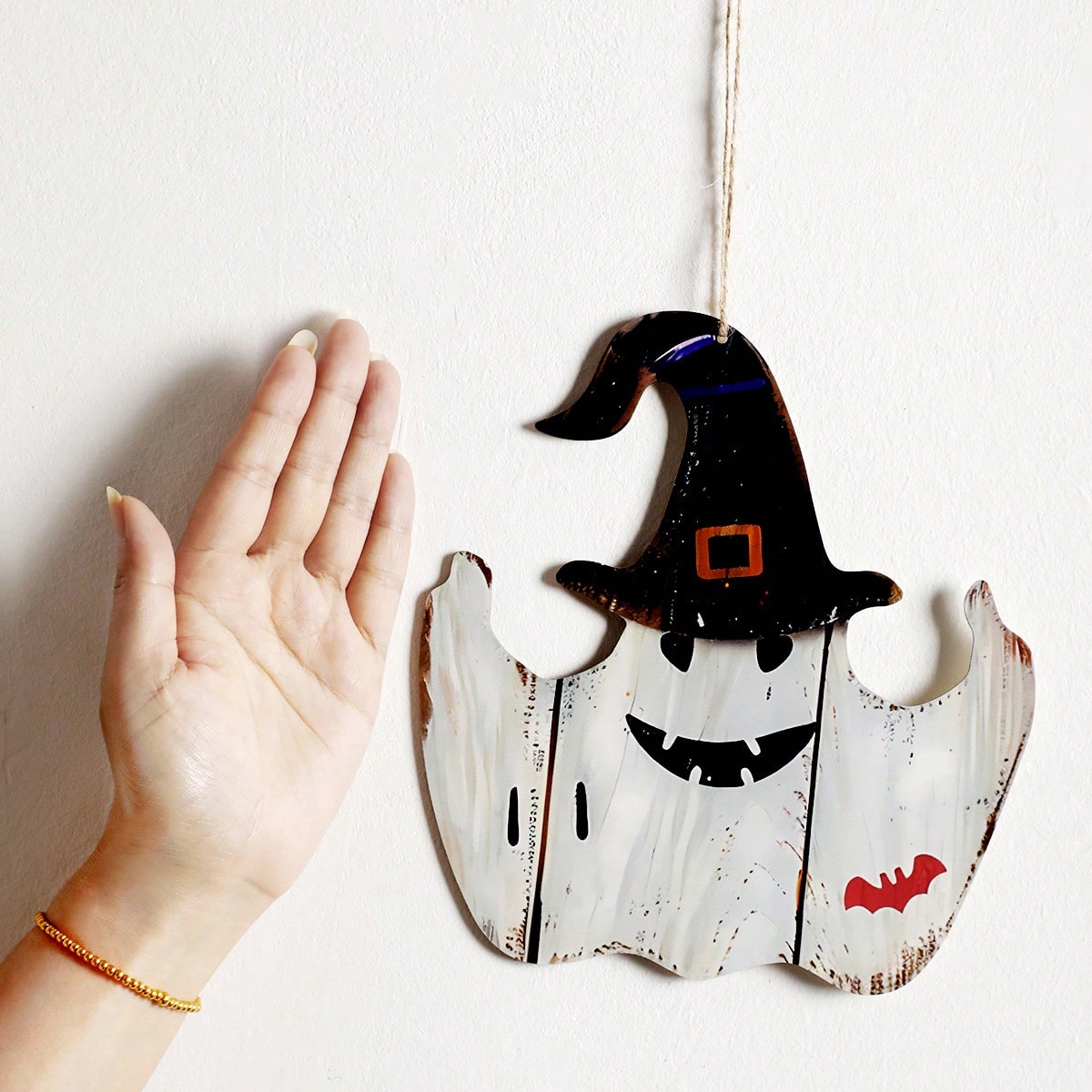 witch hat ghost hanging sign - photo 7