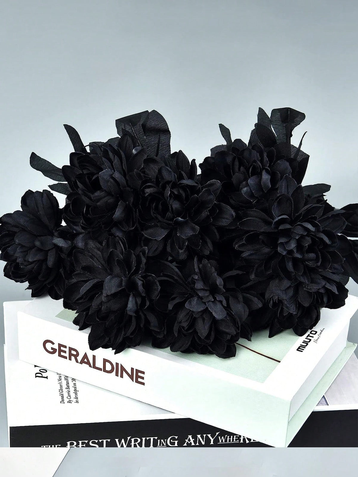 black dahlia artificial flower - photo 7