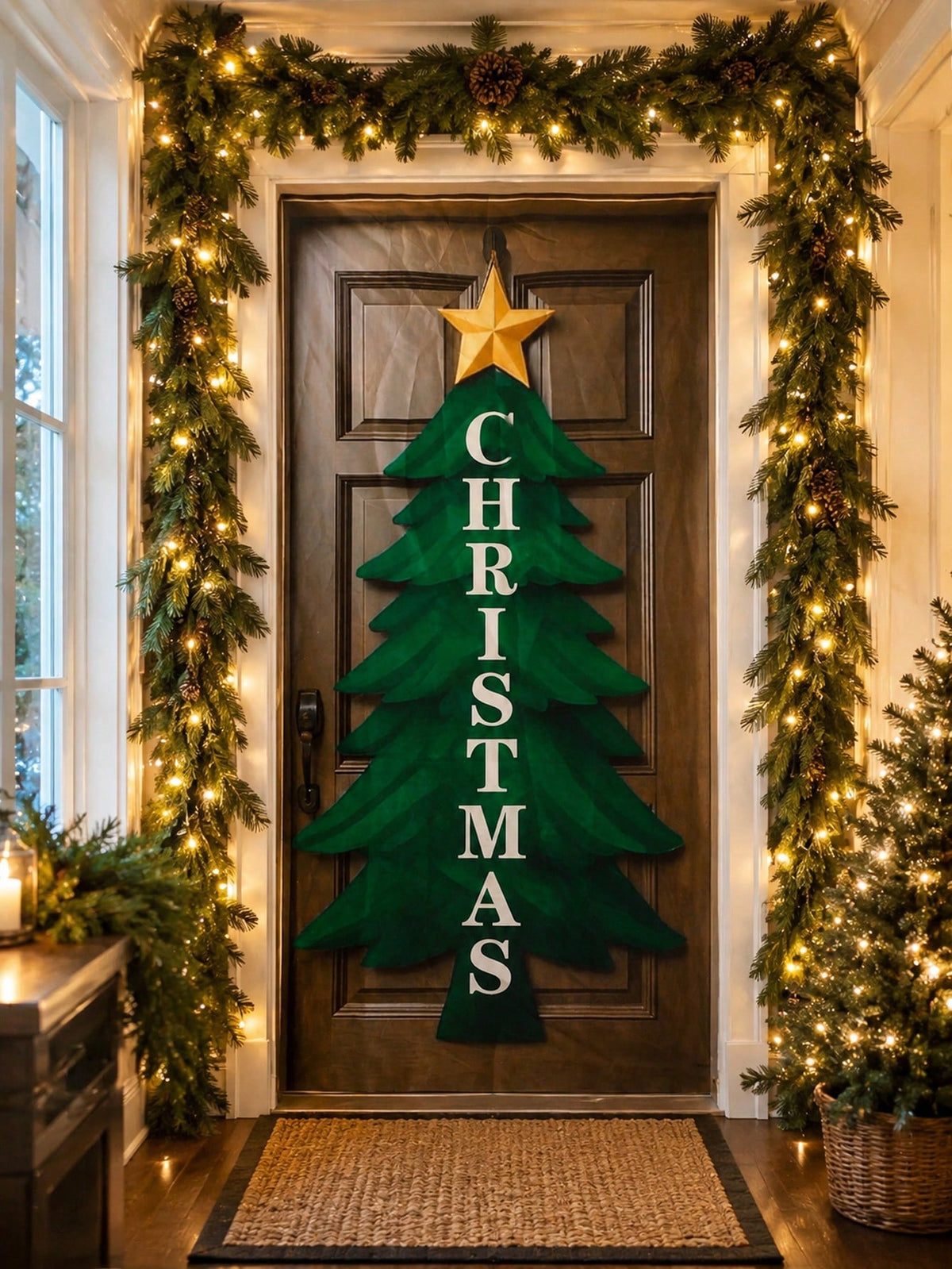 Christmas tree door banner - photo 6
