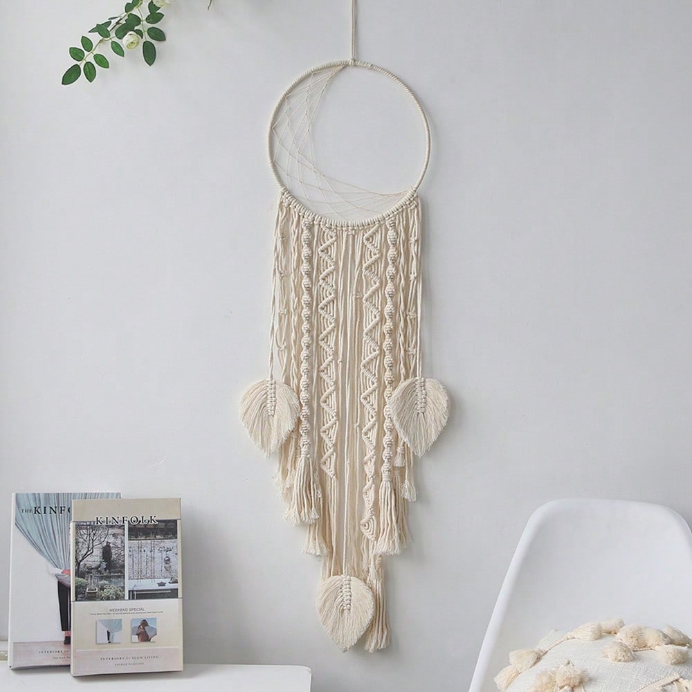 crescent moon macrame dream catcher - photo 7
