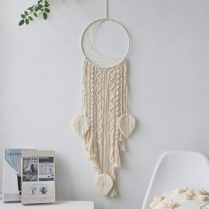 crescent moon macrame dream catcher - photo 7
