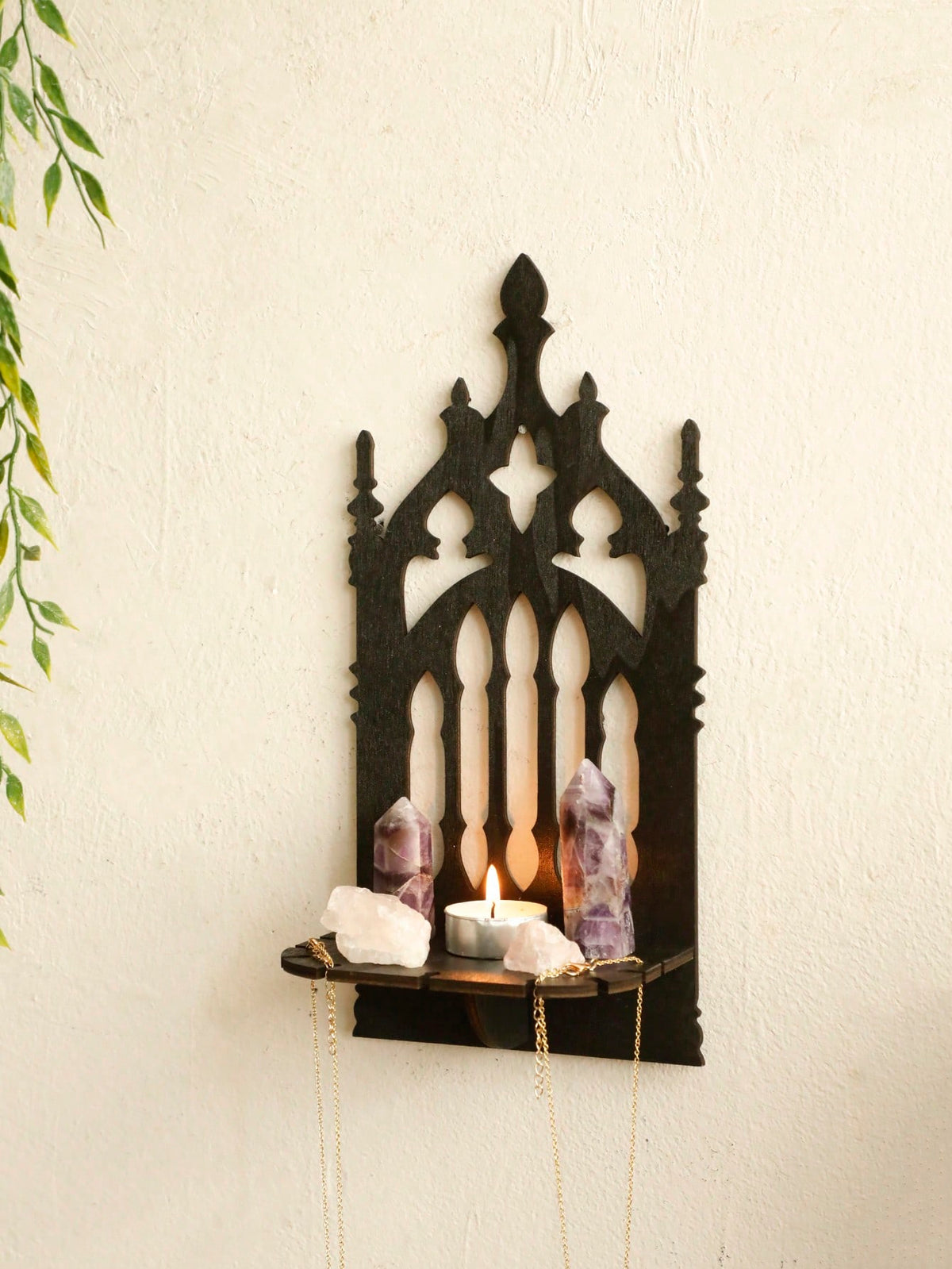 gothic cathedral spire wall shelf - photo 7