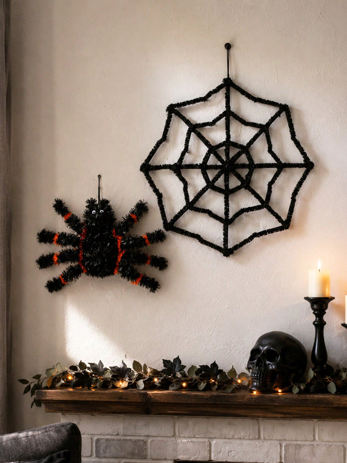 tinsel spider hanging decoration - photo 8