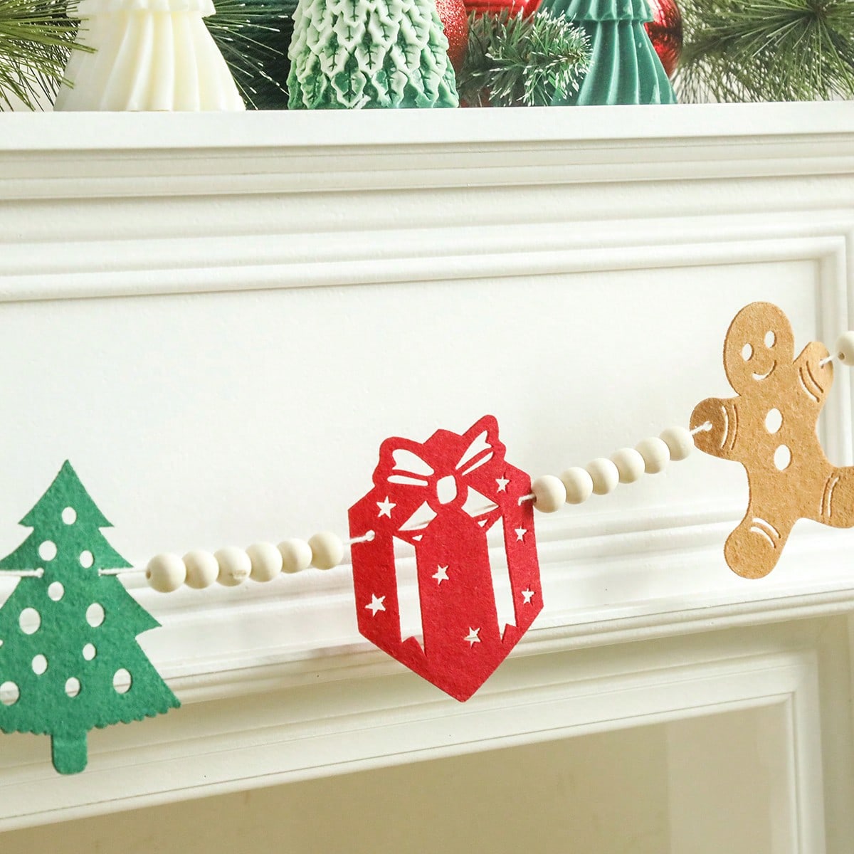 Christmas icons felt garland - photo 7
