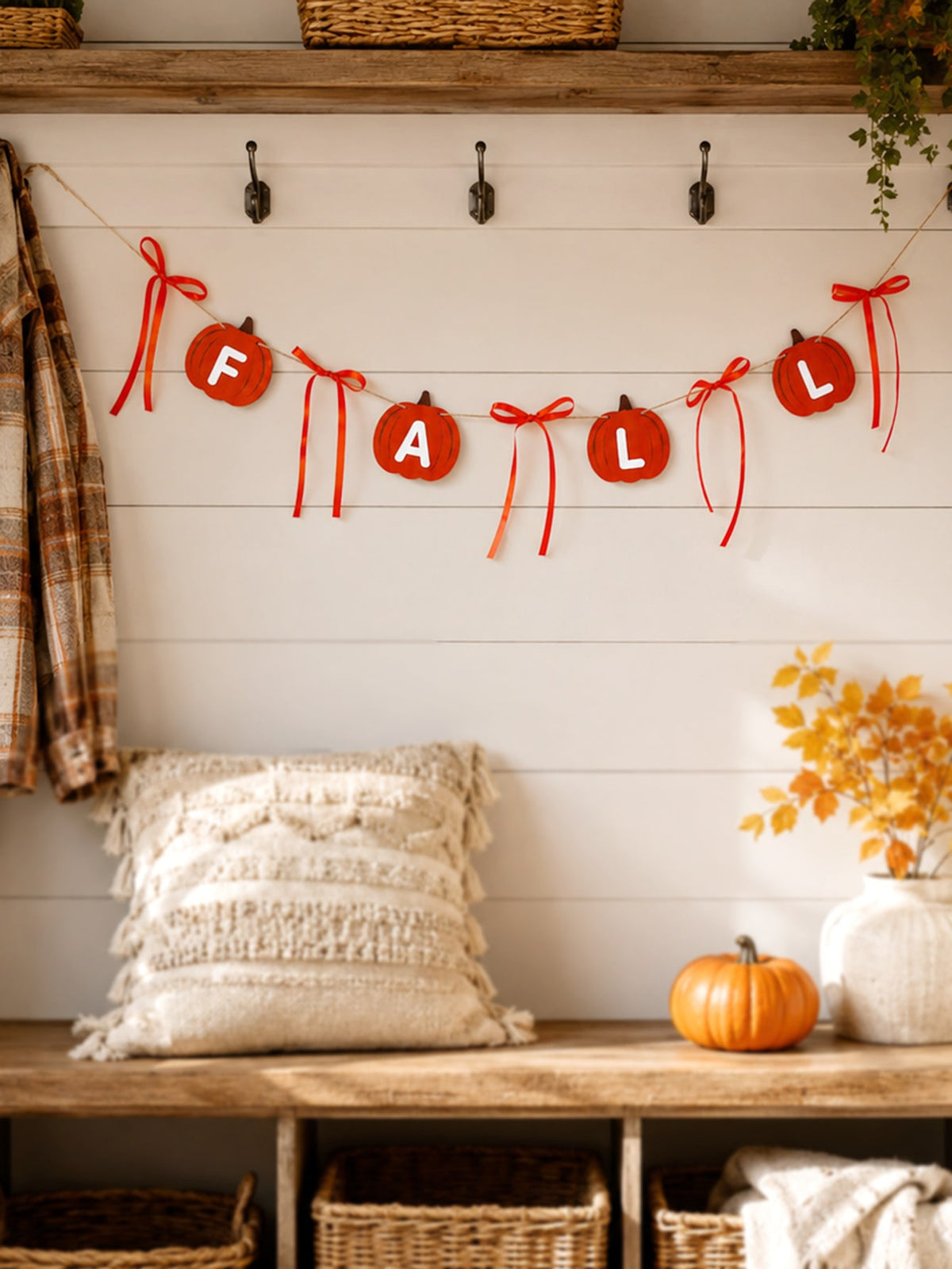 fall pumpkin letter garland - photo 8