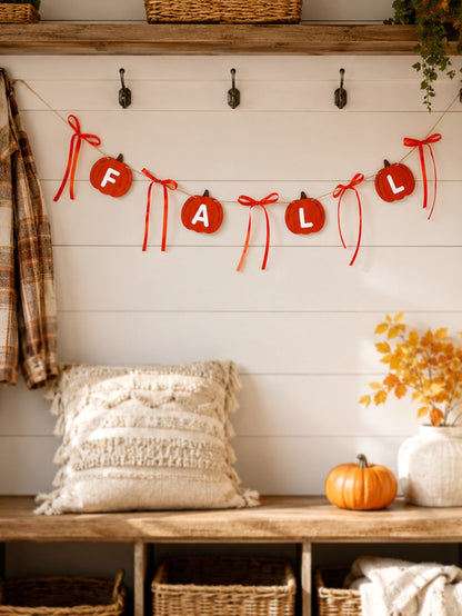fall pumpkin letter garland - photo 8