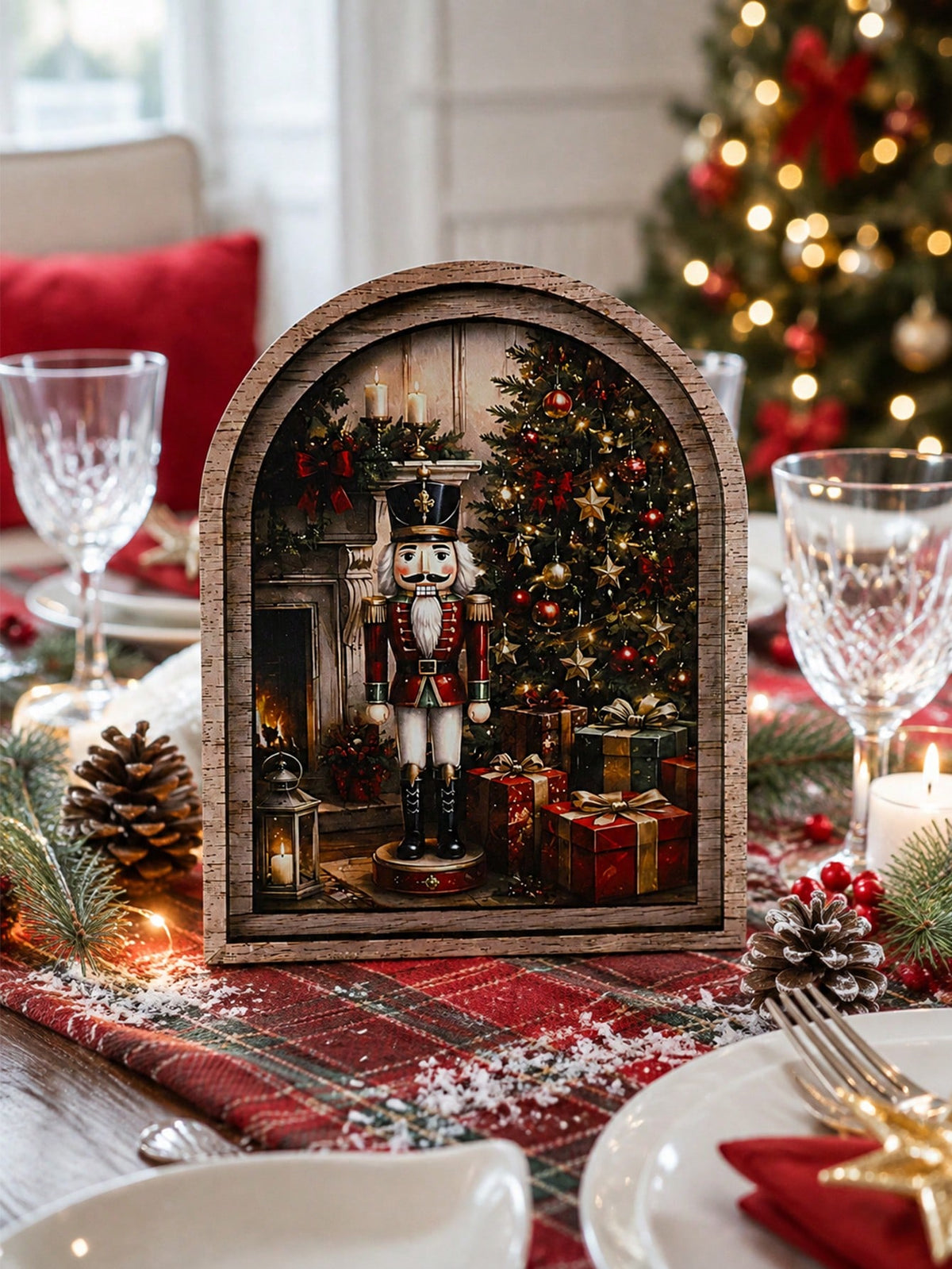 nutcracker Christmas arch tabletop sign - photo 8