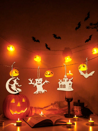 haunted house bat Halloween garland - photo 5