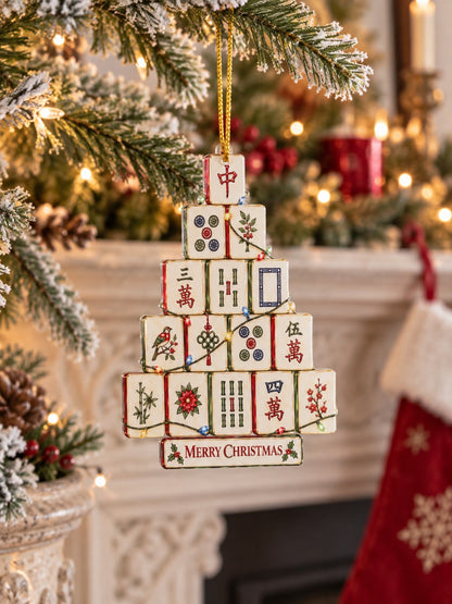 mahjong Christmas tree ornament - photo 7