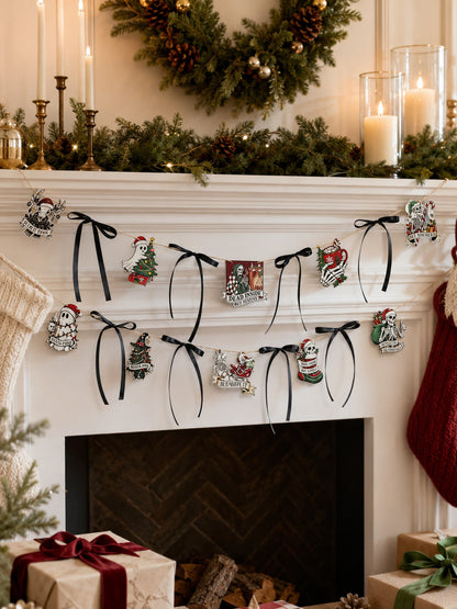 creepy Christmas skull ghost garland - photo 7