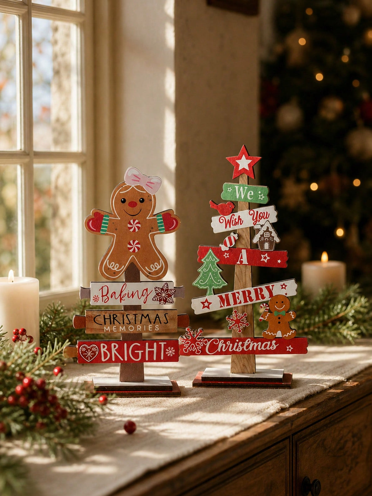 gingerbread tabletop sign - photo 8