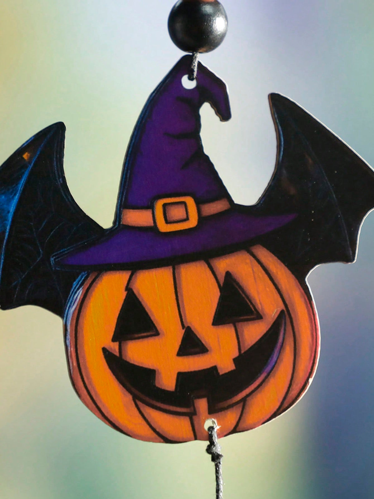 witch hat skull bat hanging decor - photo 8